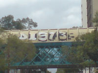 Graffiti Removal Pillar after Grime Fighters