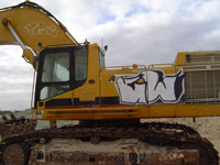 Graffiti Removal Truck Before Grime Fighters